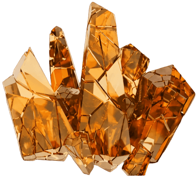 Amber crystal